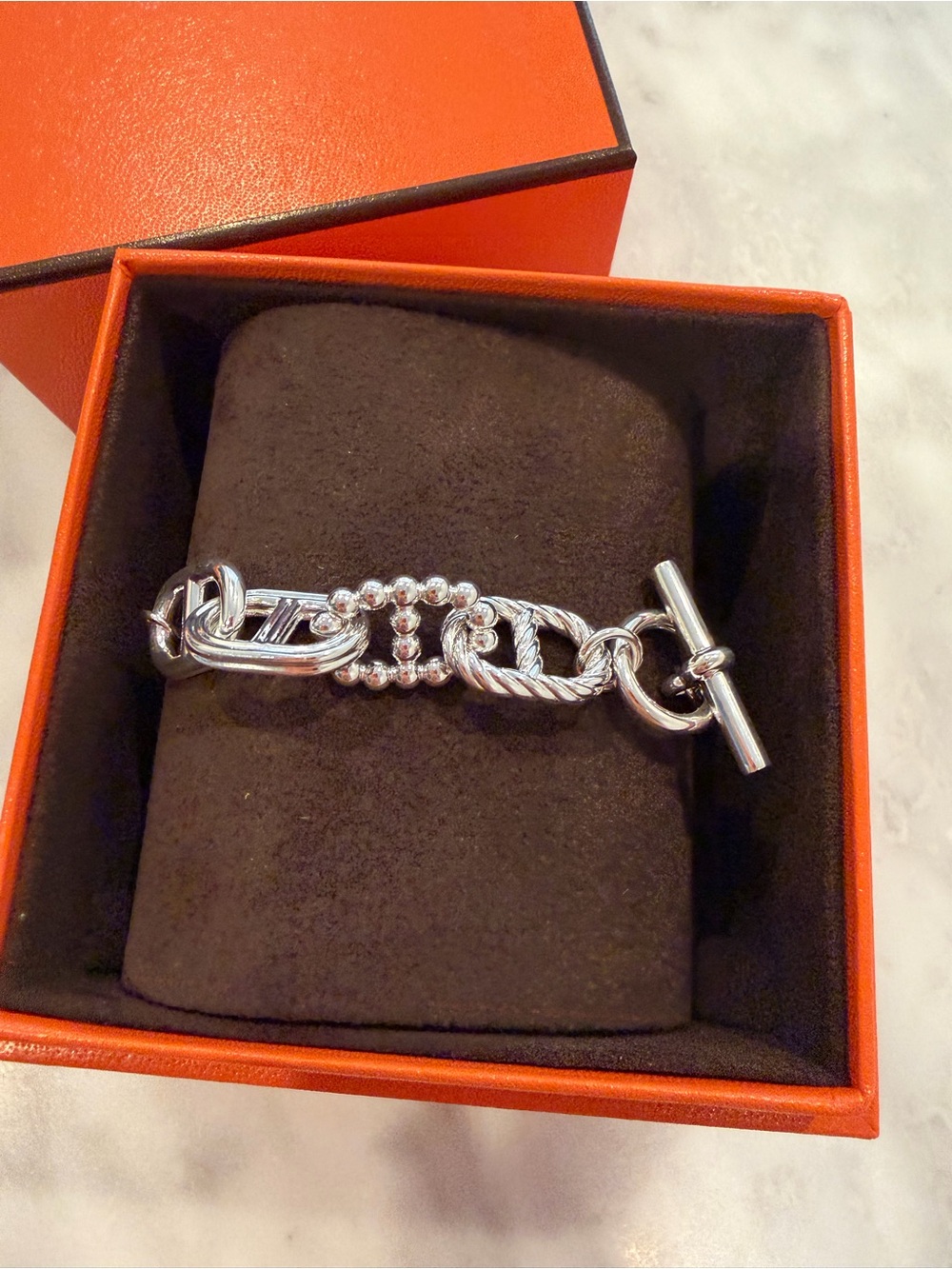 Hermes Chaine d'ancre Alea II bracelet, small model
